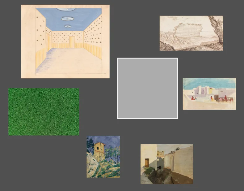 components for the third collage on an Inkscape canvas