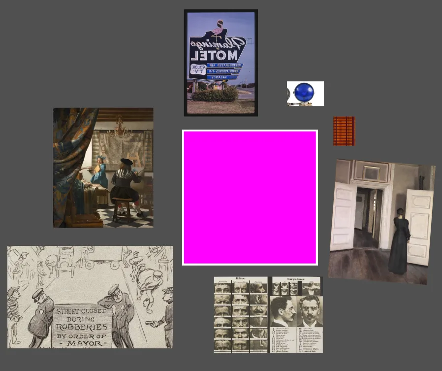 components for the second collage on an Inkscape canvas