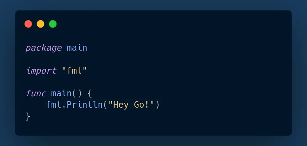 Pictured: code snippet from Go guide in Ubuntu for Developers